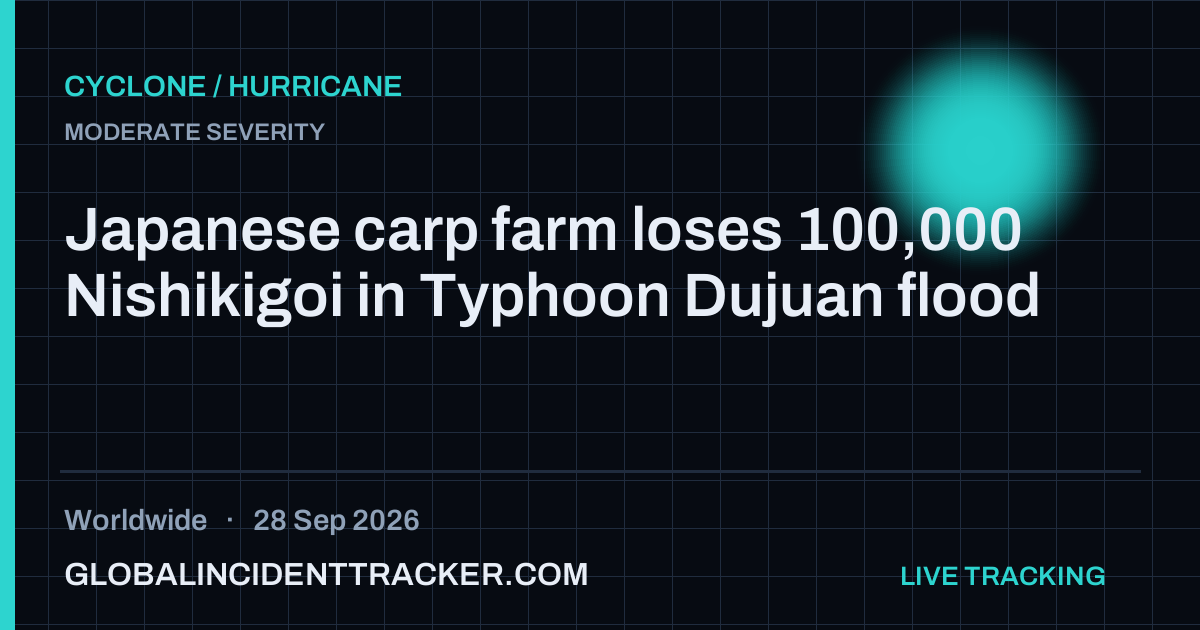 Cyclone / Hurricane incident in worldwide on 28 September 2026 — Global Incident Tracker report card