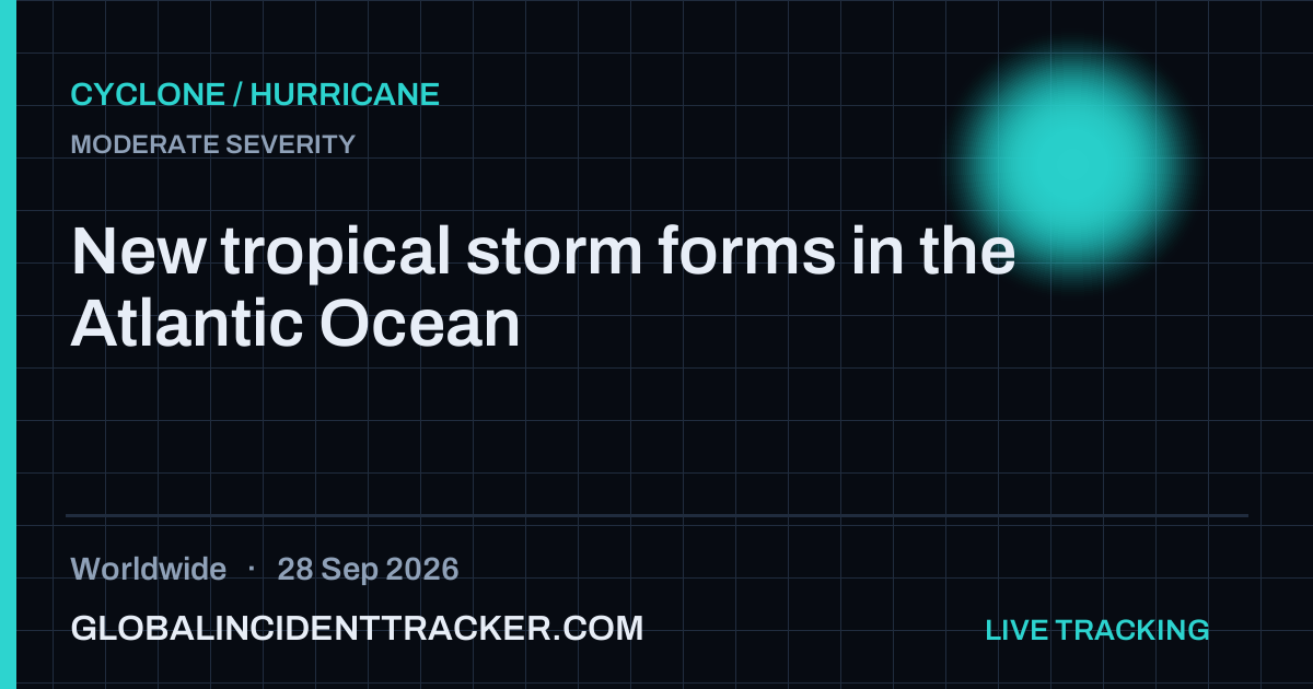 Cyclone / Hurricane incident in worldwide on 28 September 2026 — Global Incident Tracker report card