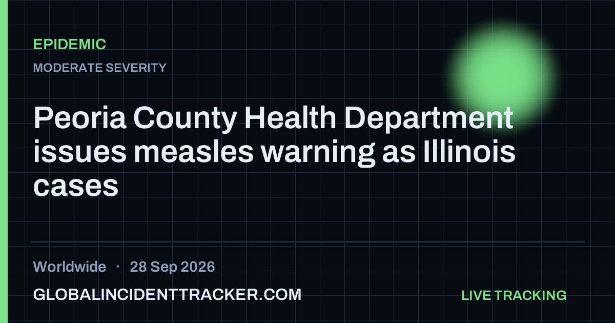 Epidemic incident in worldwide on 28 September 2026 — Global Incident Tracker report card