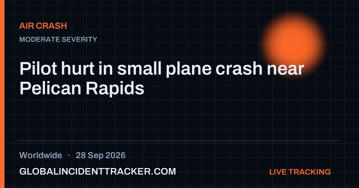 Air Crash incident in worldwide on 28 September 2026 — Global Incident Tracker report card