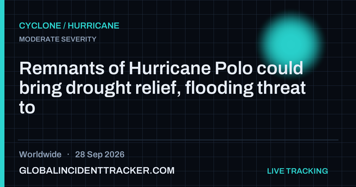 Cyclone / Hurricane incident in worldwide on 28 September 2026 — Global Incident Tracker report card