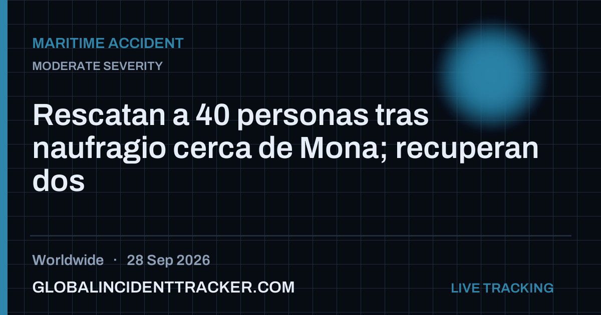 Maritime Accident incident in worldwide on 28 September 2026 — Global Incident Tracker report card