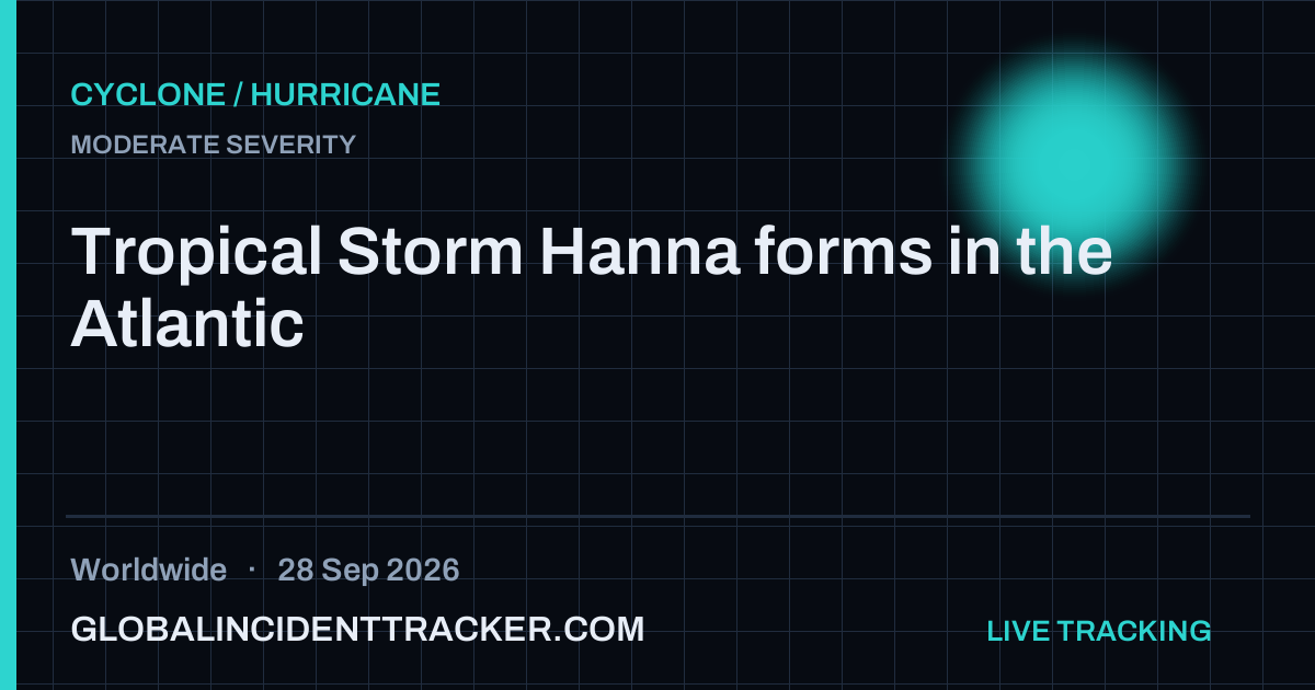 Cyclone / Hurricane incident in worldwide on 28 September 2026 — Global Incident Tracker report card