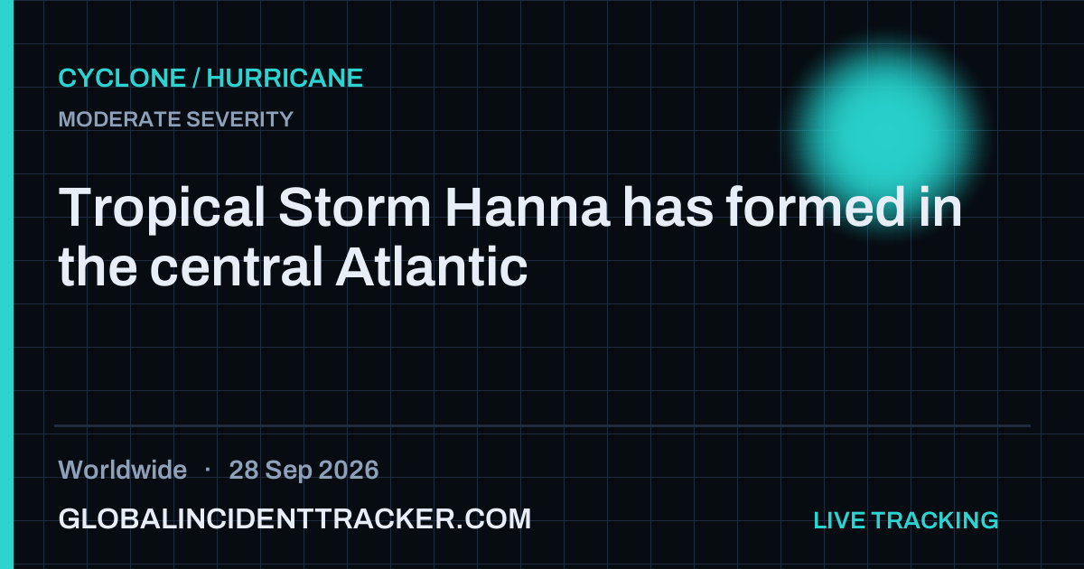 Cyclone / Hurricane incident in worldwide on 28 September 2026 — Global Incident Tracker report card
