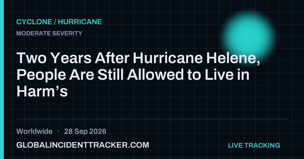 Cyclone / Hurricane incident in worldwide on 28 September 2026 — Global Incident Tracker report card