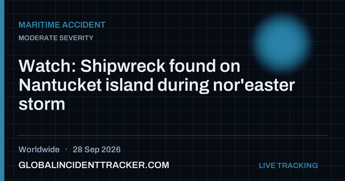 Maritime Accident incident in worldwide on 28 September 2026 — Global Incident Tracker report card