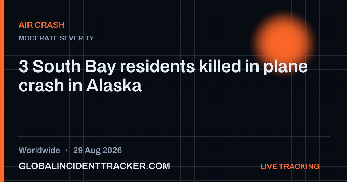 Air Crash incident in worldwide on 29 August 2026 — Global Incident Tracker report card