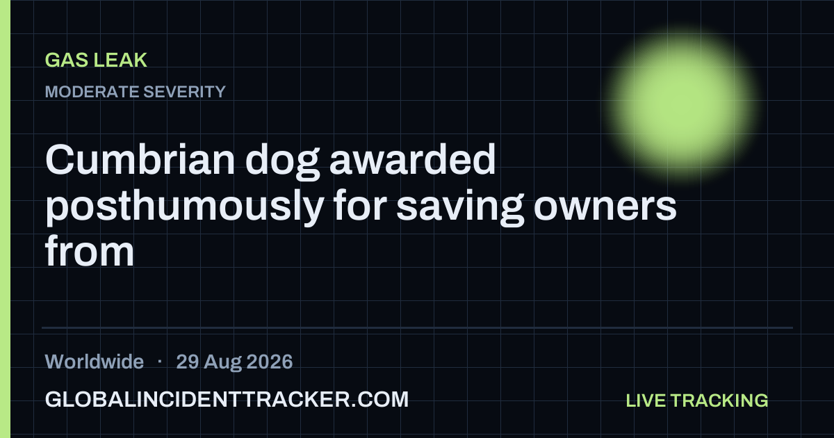 Gas Leak incident in worldwide on 29 August 2026 — Global Incident Tracker report card