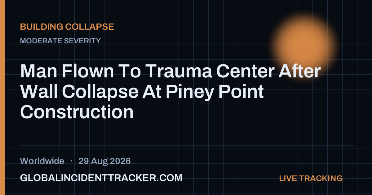 Building Collapse incident in worldwide on 29 August 2026 — Global Incident Tracker report card