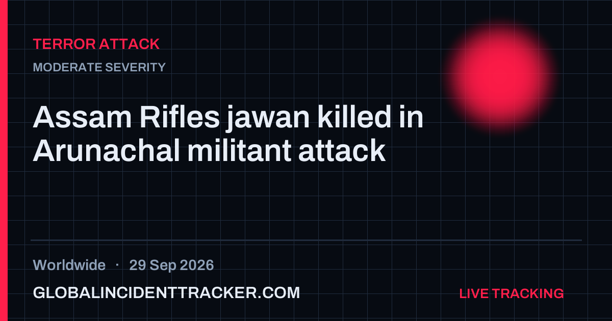 Terror Attack incident in worldwide on 29 September 2026 — Global Incident Tracker report card