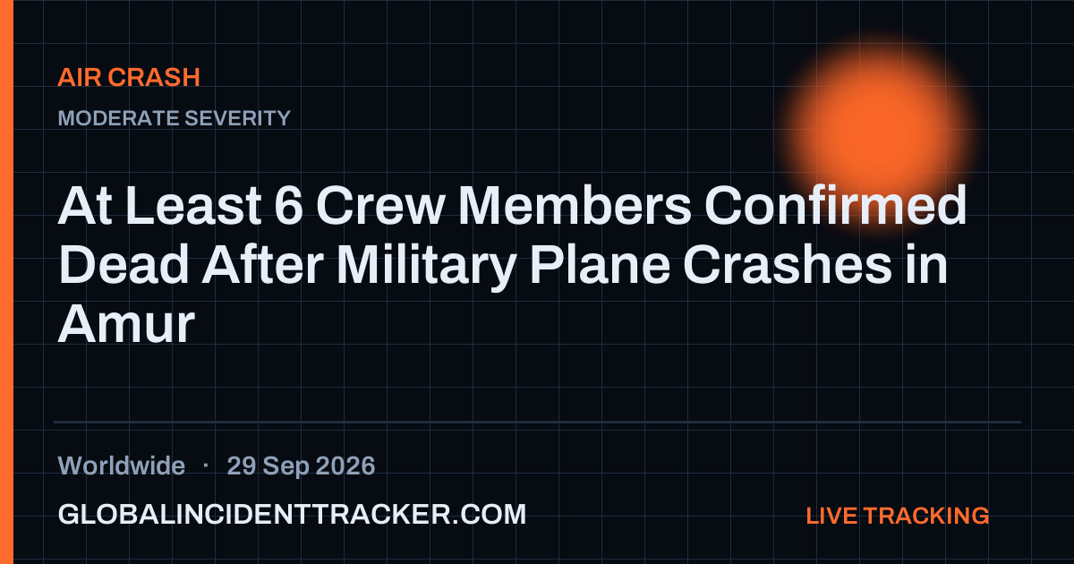 Air Crash incident in worldwide on 29 September 2026 — Global Incident Tracker report card