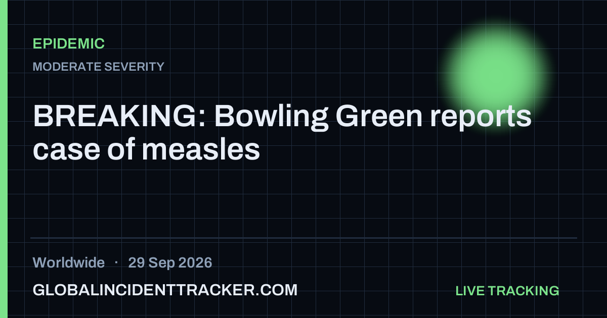 Epidemic incident in worldwide on 29 September 2026 — Global Incident Tracker report card