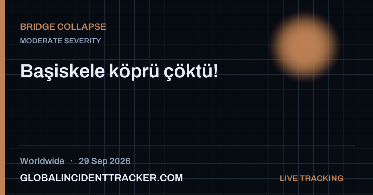 Bridge Collapse incident in worldwide on 29 September 2026 — Global Incident Tracker report card