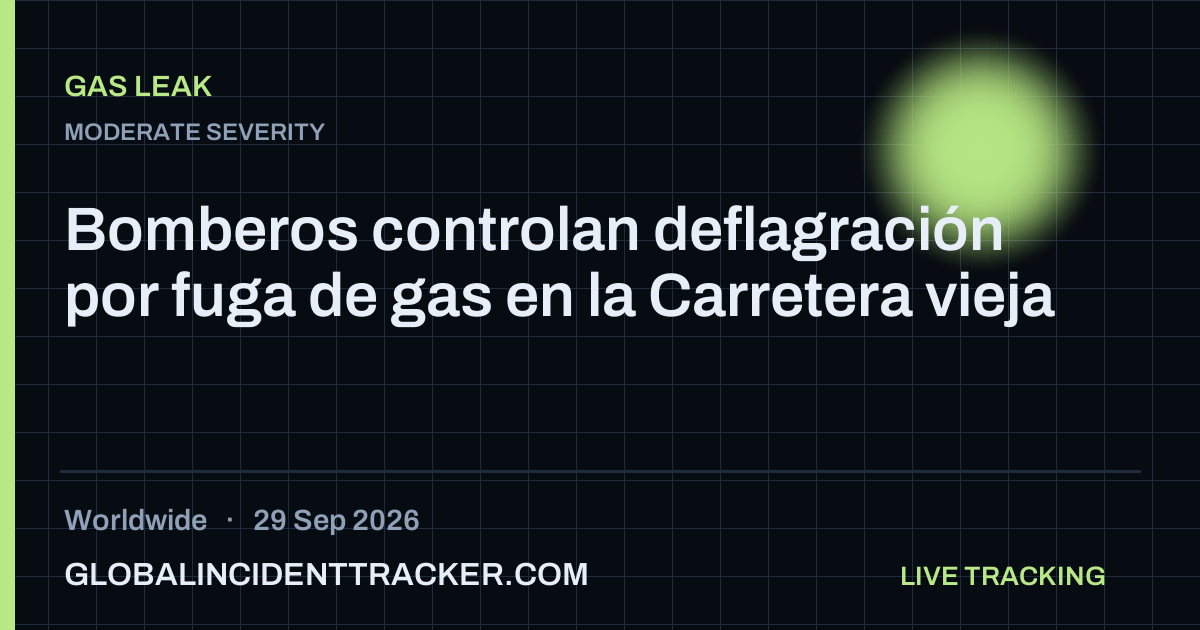 Gas Leak incident in worldwide on 29 September 2026 — Global Incident Tracker report card