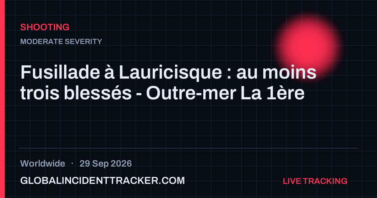 Shooting incident in worldwide on 29 September 2026 — Global Incident Tracker report card