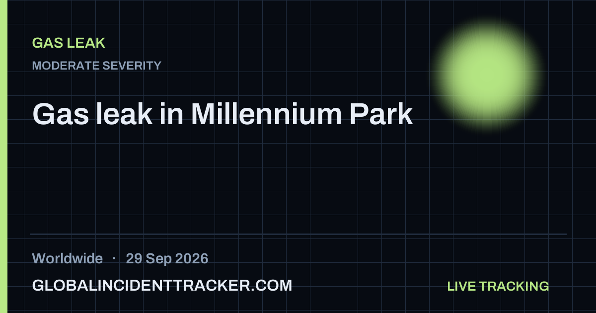 Gas Leak incident in worldwide on 29 September 2026 — Global Incident Tracker report card