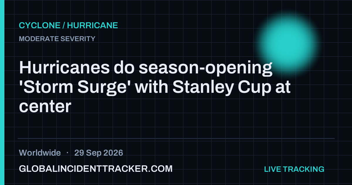 Cyclone / Hurricane incident in worldwide on 29 September 2026 — Global Incident Tracker report card