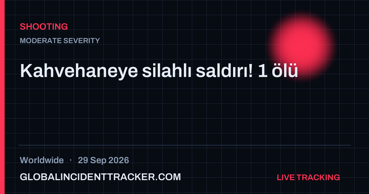Shooting incident in worldwide on 29 September 2026 — Global Incident Tracker report card