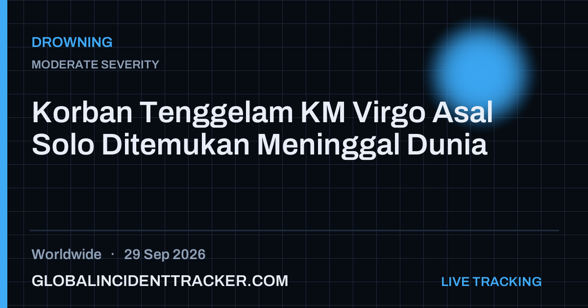 Drowning incident in worldwide on 29 September 2026 — Global Incident Tracker report card