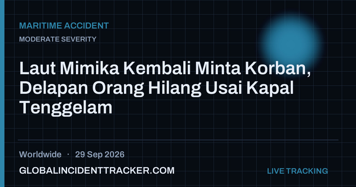 Maritime Accident incident in worldwide on 29 September 2026 — Global Incident Tracker report card