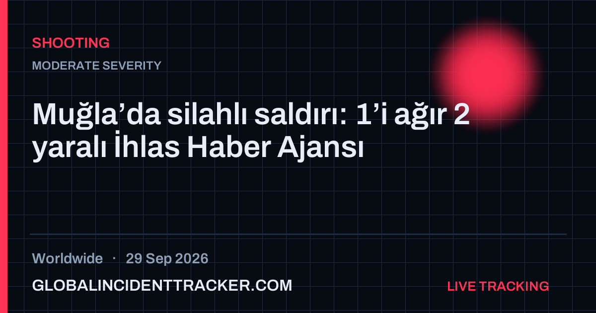 Shooting incident in worldwide on 29 September 2026 — Global Incident Tracker report card