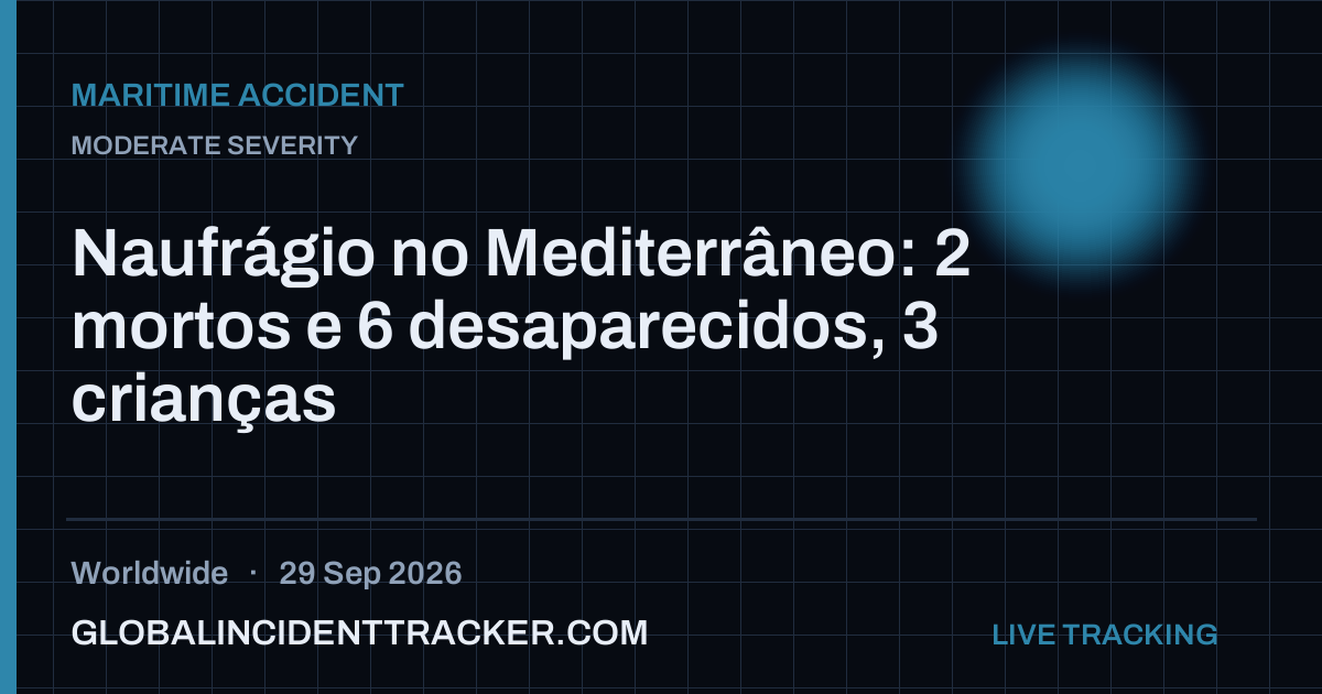 Maritime Accident incident in worldwide on 29 September 2026 — Global Incident Tracker report card