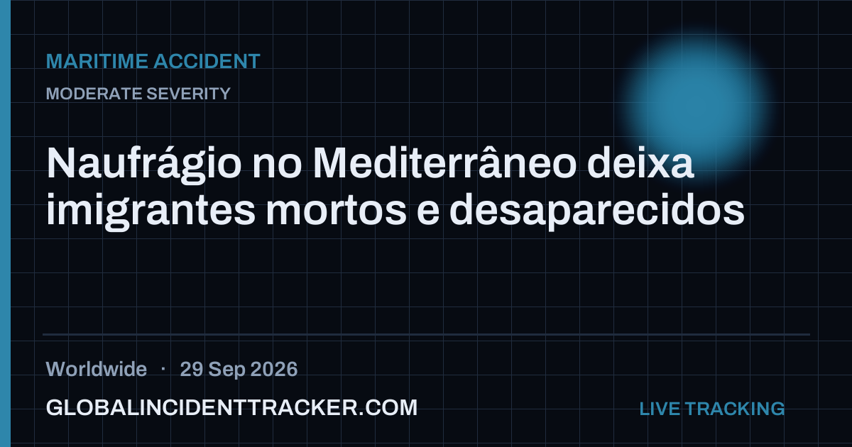 Maritime Accident incident in worldwide on 29 September 2026 — Global Incident Tracker report card