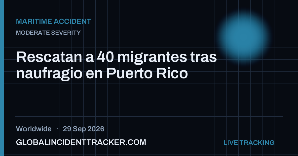 Maritime Accident incident in worldwide on 29 September 2026 — Global Incident Tracker report card