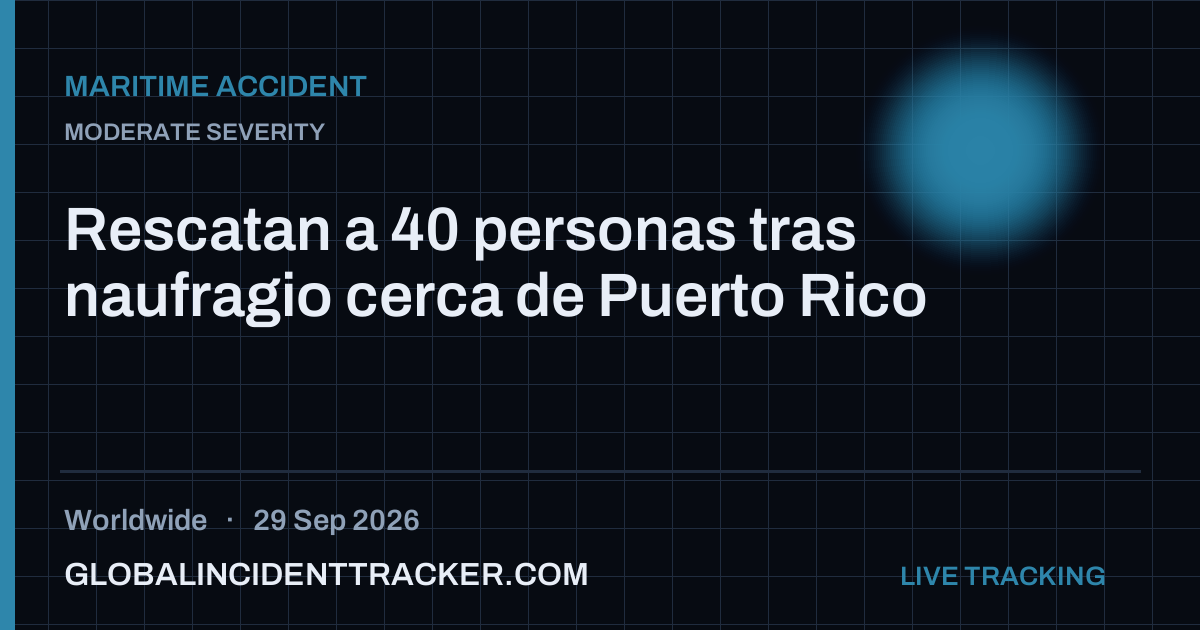 Maritime Accident incident in worldwide on 29 September 2026 — Global Incident Tracker report card