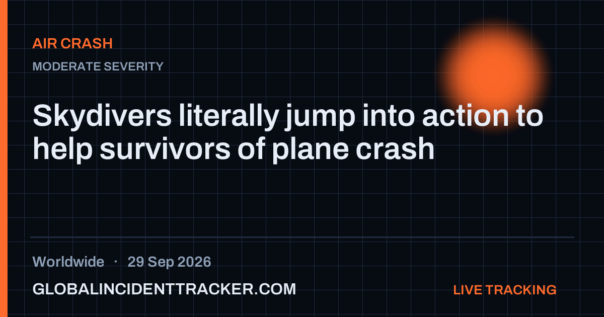 Air Crash incident in worldwide on 29 September 2026 — Global Incident Tracker report card