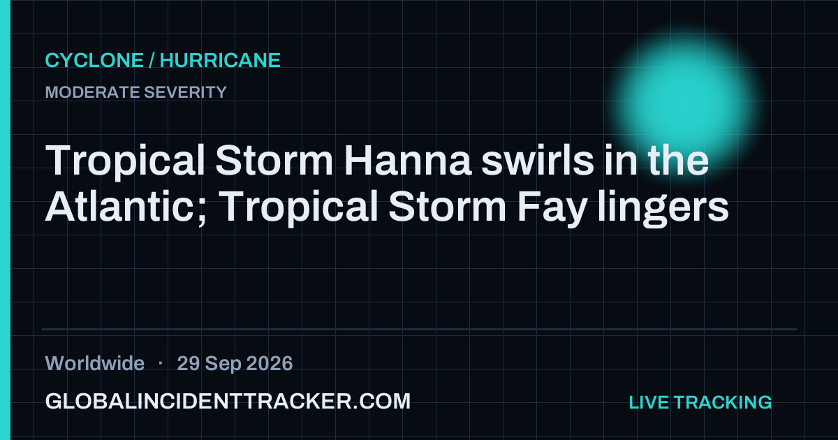 Cyclone / Hurricane incident in worldwide on 29 September 2026 — Global Incident Tracker report card