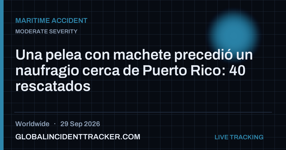 Maritime Accident incident in worldwide on 29 September 2026 — Global Incident Tracker report card