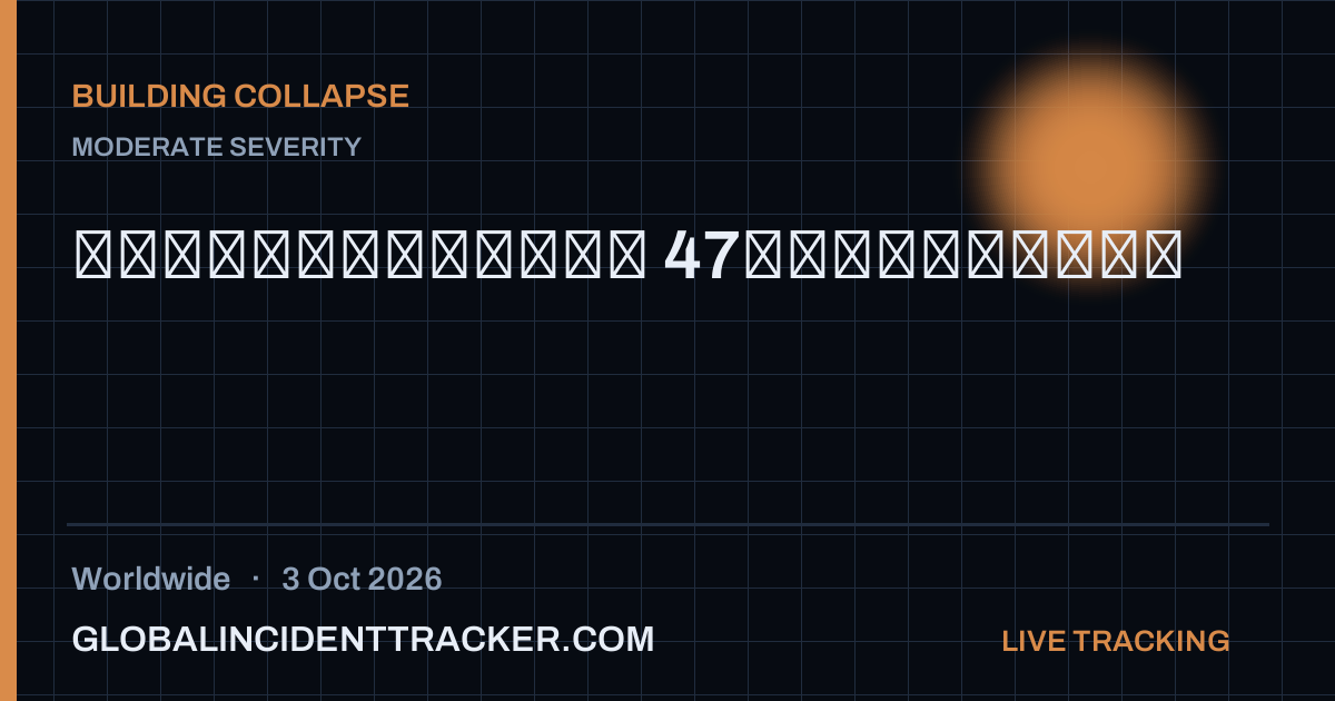Building Collapse incident in worldwide on 3 October 2026 — Global Incident Tracker report card