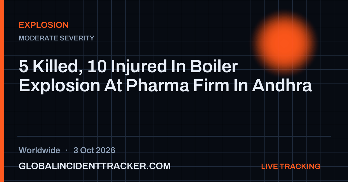 Explosion incident in worldwide on 3 October 2026 — Global Incident Tracker report card