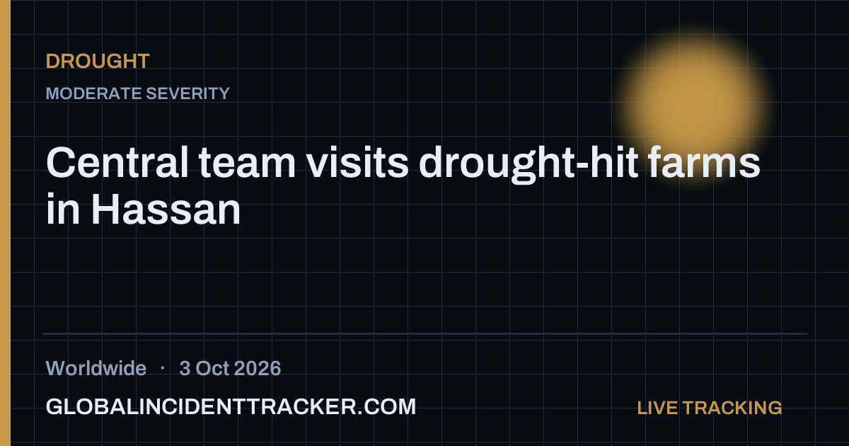 Drought incident in worldwide on 3 October 2026 — Global Incident Tracker report card