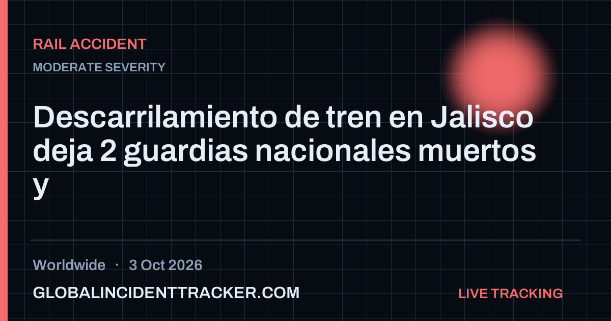 Rail Accident incident in worldwide on 3 October 2026 — Global Incident Tracker report card