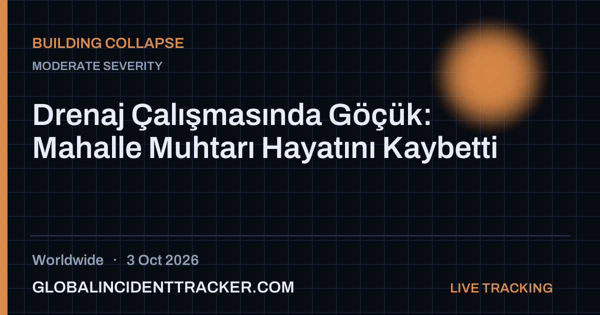 Building Collapse incident in worldwide on 3 October 2026 — Global Incident Tracker report card