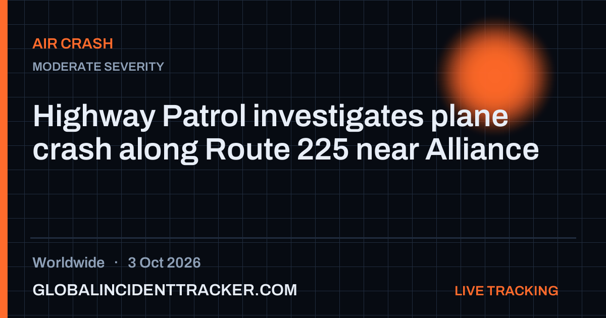Air Crash incident in worldwide on 3 October 2026 — Global Incident Tracker report card