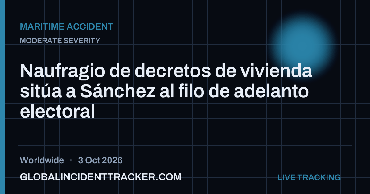 Maritime Accident incident in worldwide on 3 October 2026 — Global Incident Tracker report card