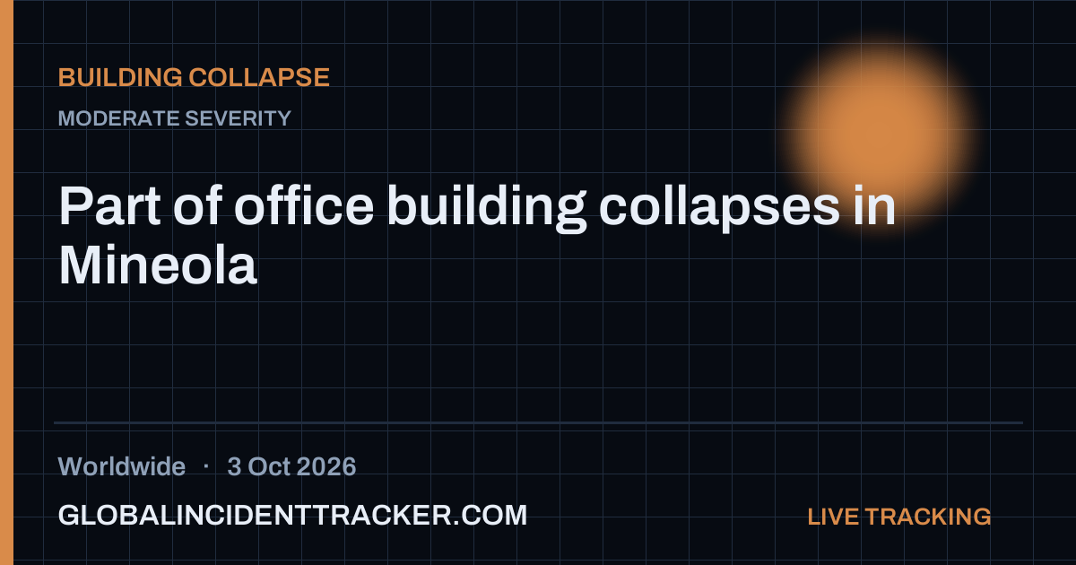Building Collapse incident in worldwide on 3 October 2026 — Global Incident Tracker report card