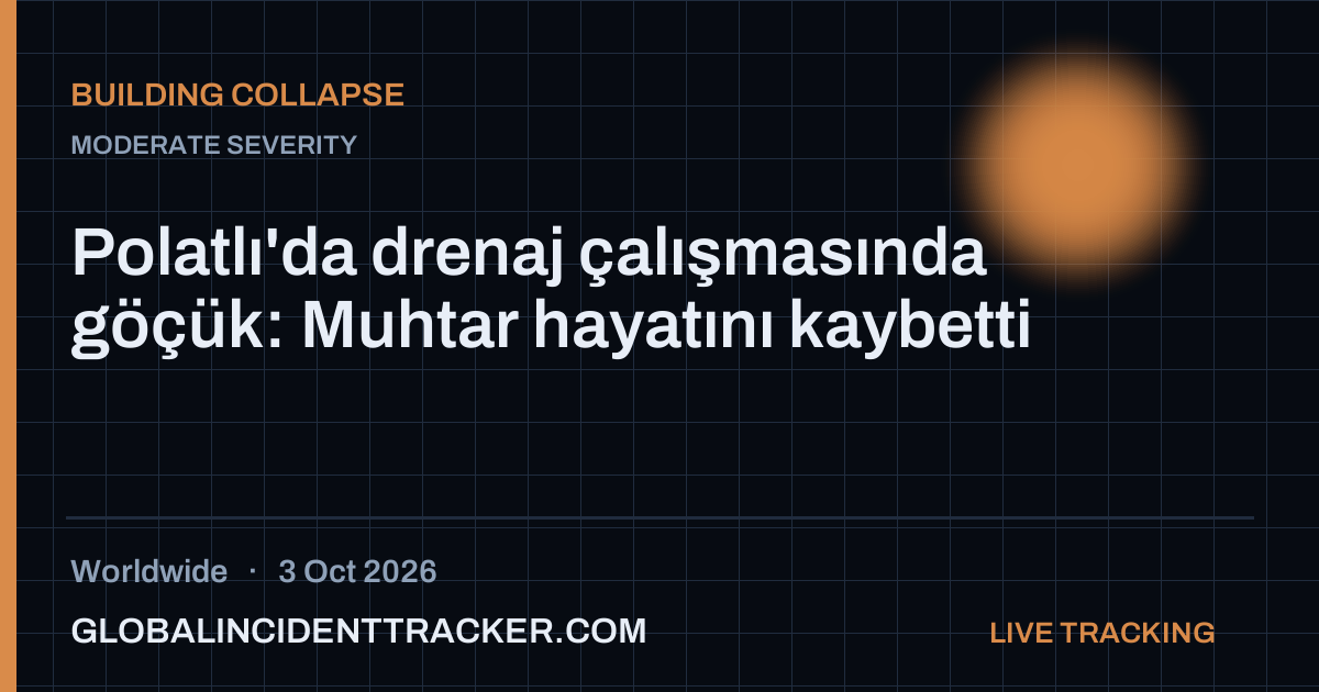 Building Collapse incident in worldwide on 3 October 2026 — Global Incident Tracker report card