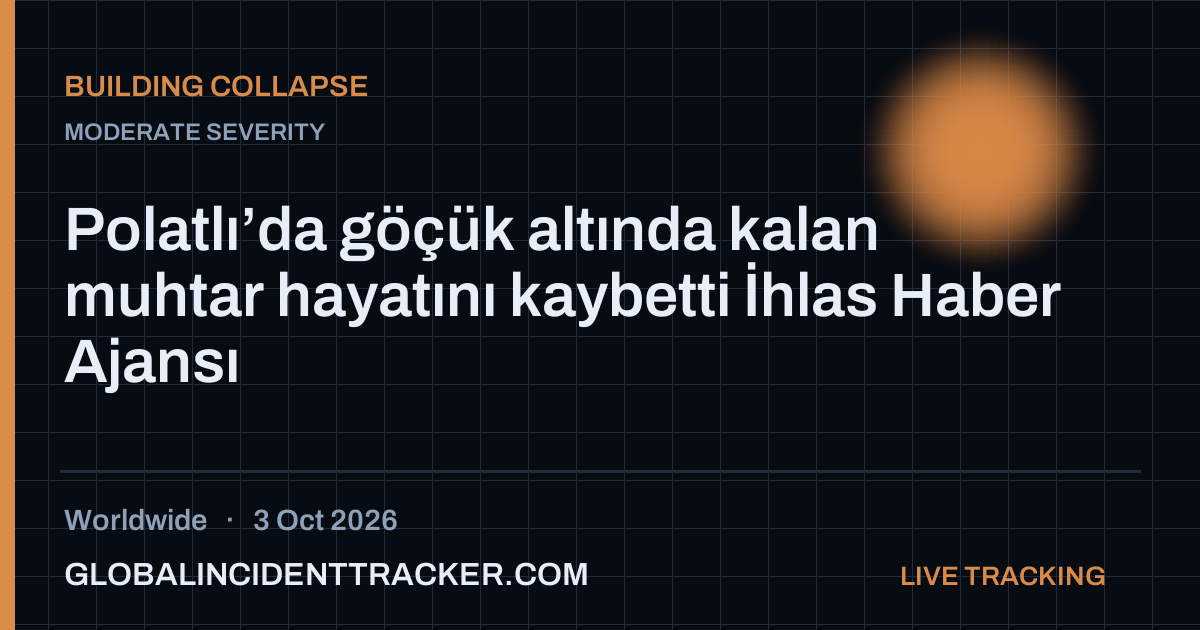 Building Collapse incident in worldwide on 3 October 2026 — Global Incident Tracker report card