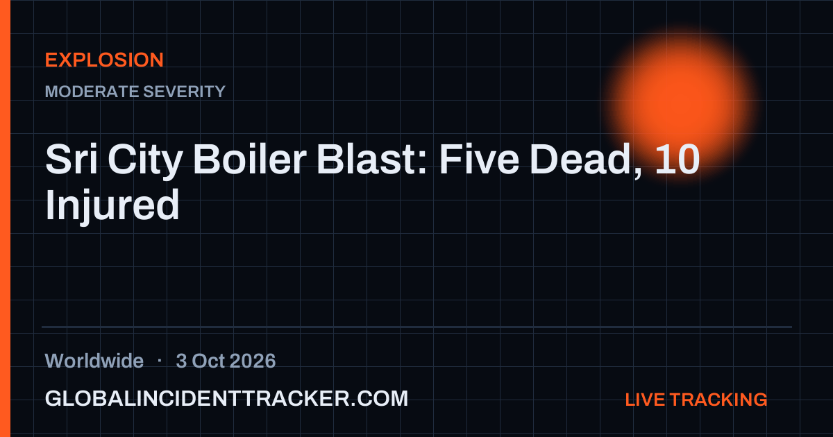 Explosion incident in worldwide on 3 October 2026 — Global Incident Tracker report card