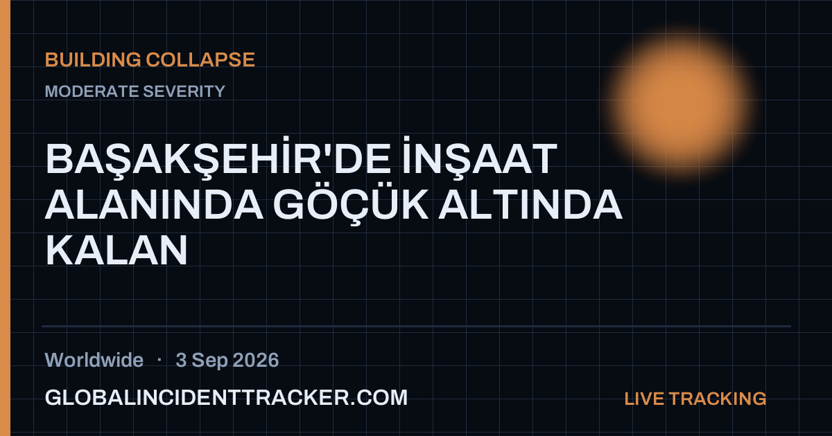 Building Collapse incident in worldwide on 3 September 2026 — Global Incident Tracker report card