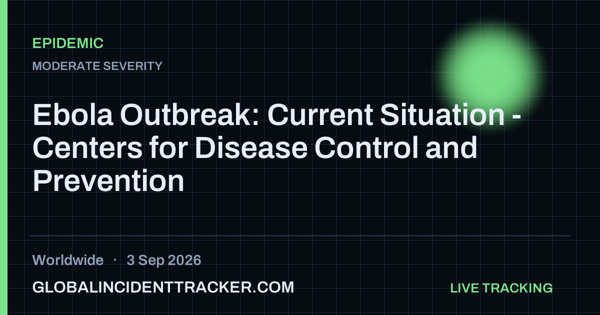 Epidemic incident in worldwide on 3 September 2026 — Global Incident Tracker report card