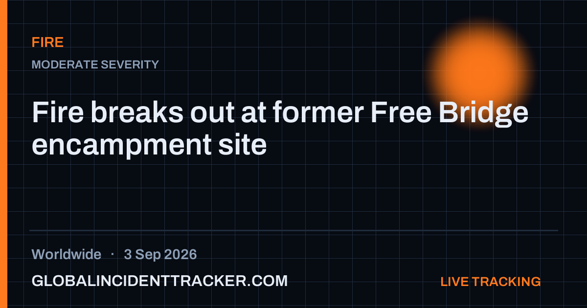 Fire incident in worldwide on 3 September 2026 — Global Incident Tracker report card