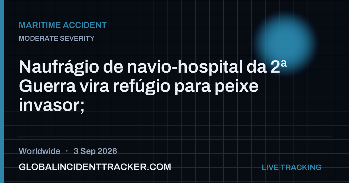 Maritime Accident incident in worldwide on 3 September 2026 — Global Incident Tracker report card