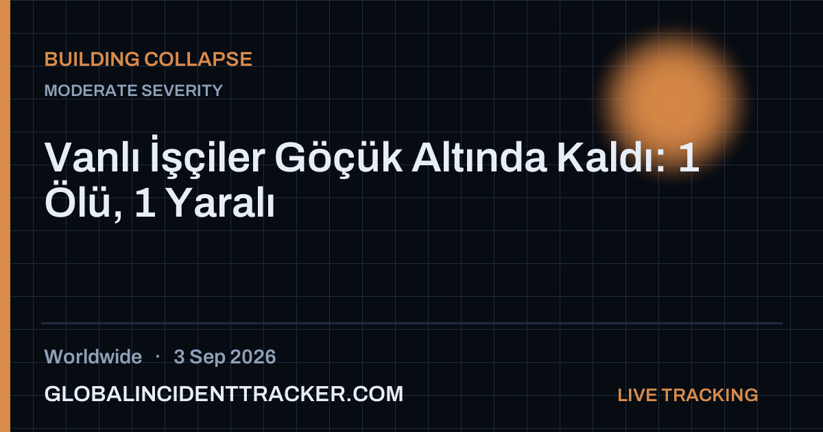 Building Collapse incident in worldwide on 3 September 2026 — Global Incident Tracker report card