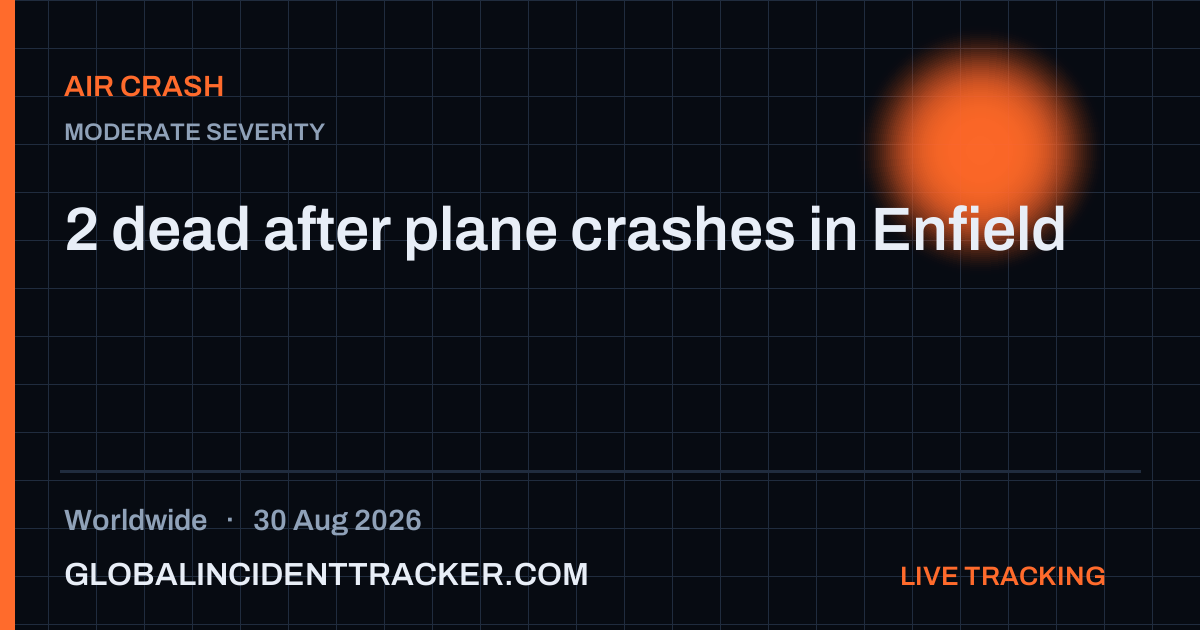 Air Crash incident in worldwide on 30 August 2026 — Global Incident Tracker report card