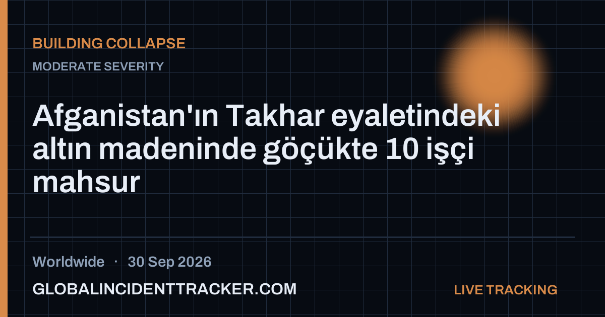 Building Collapse incident in worldwide on 30 September 2026 — Global Incident Tracker report card